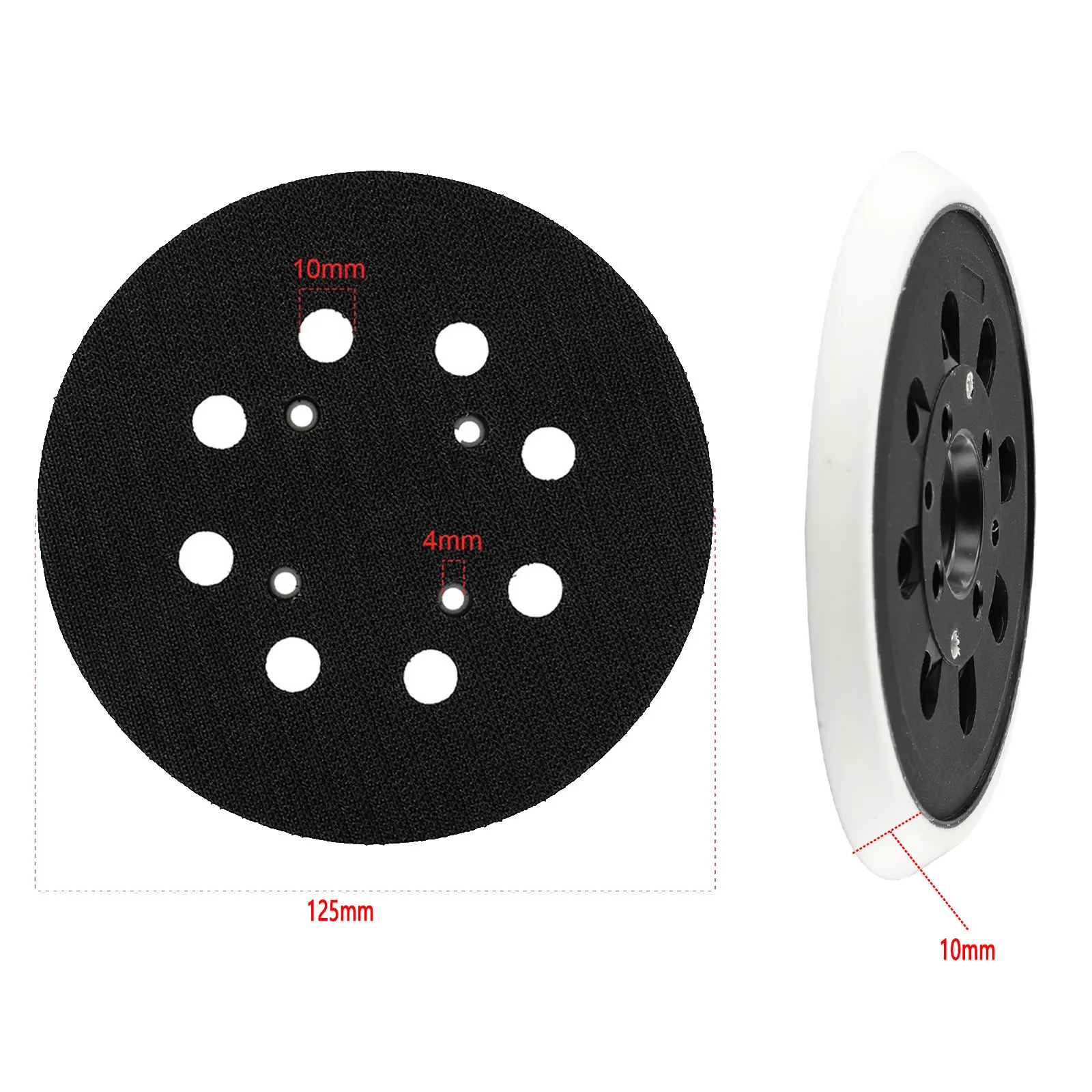 3pcs 5 inch backing pads 125mm 8 dust collection hole hook 5 Inch 125mm Backing Pad Sanding Pad Hook&loop Connection For Bosch PEX 300 AE 400 AE 4000 AE Power Tools Accessories