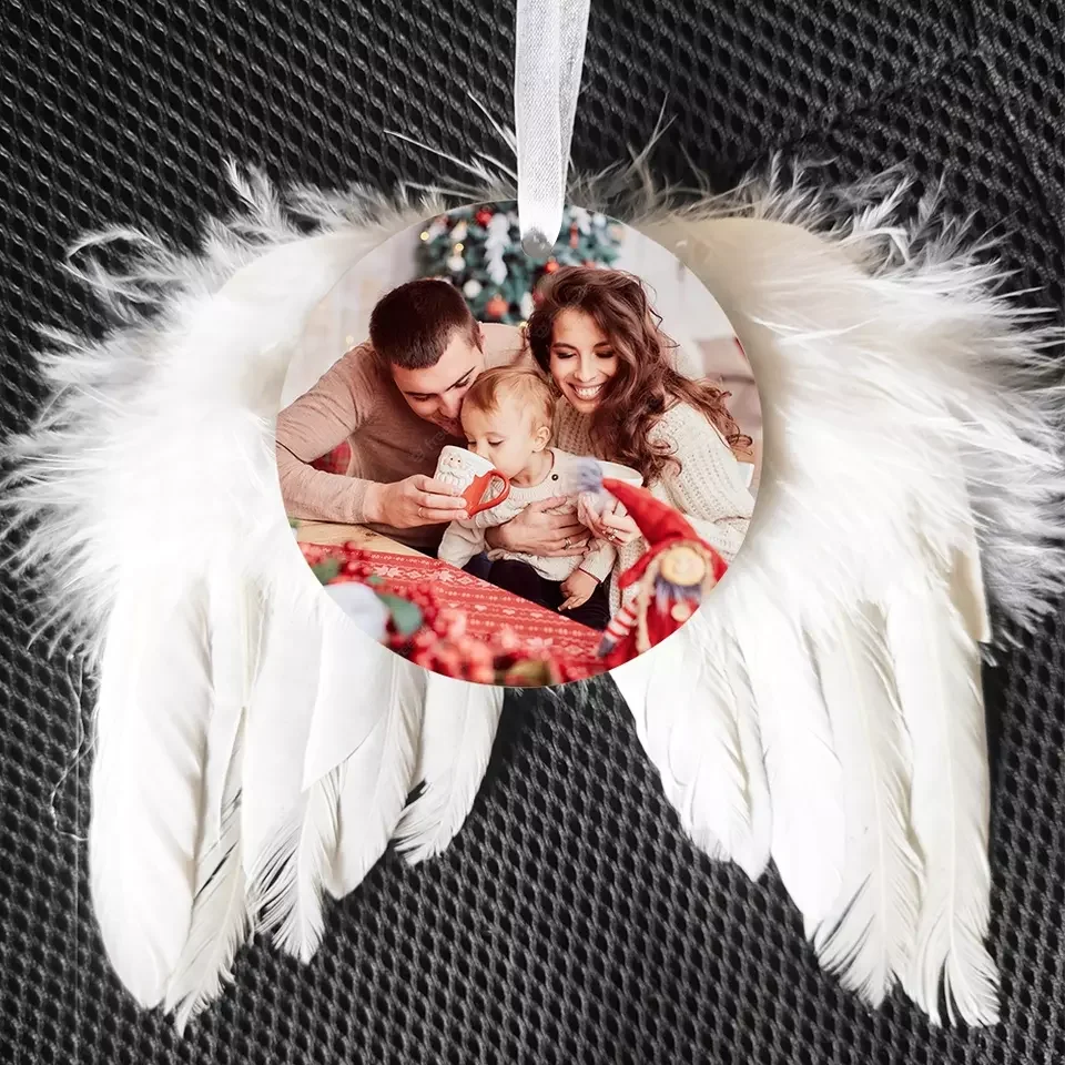MDF Angel Wing Ornaments 20pcs/Lot For Christmas Decoration