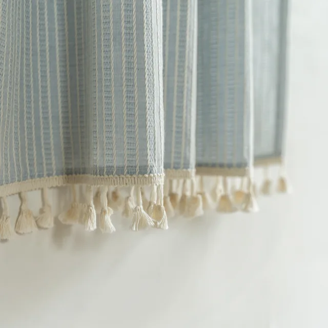 일본식 면 및 린넨 인스 파티션 커튼