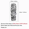Waterproof Temporary Tattoo Stickers Clock Eye Large Arm Tattoo for Men Women Tiger Animal Fake Tatoo Sleeve 6