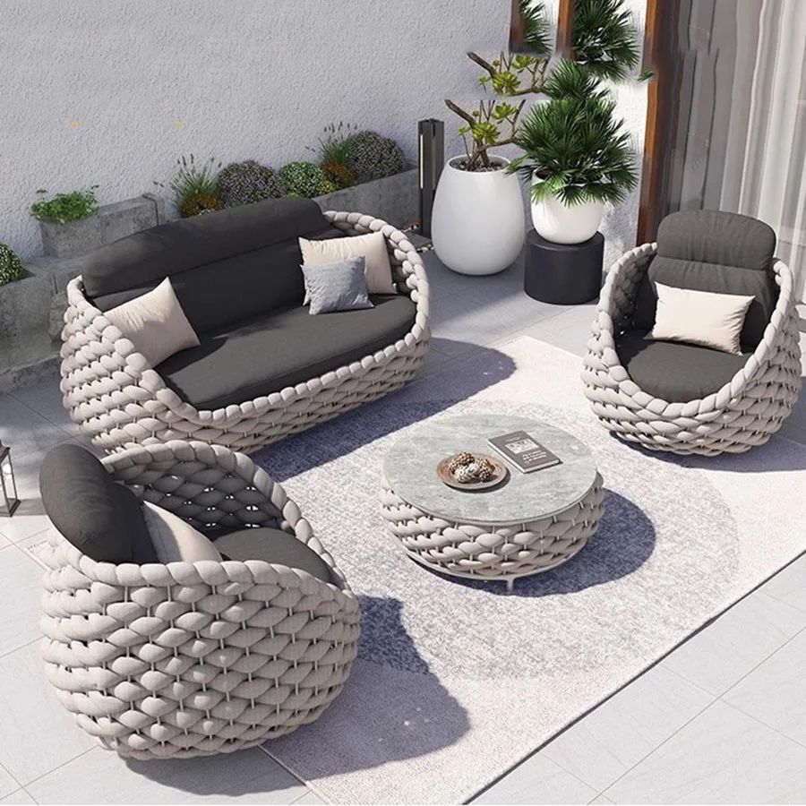 PoolPatioOutdoorFurnitureWaterproofRatanNordicOutdoorFurniture