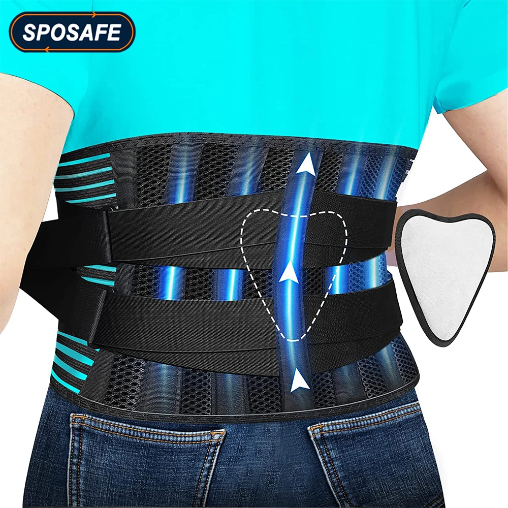 Waist Compression Support Belt Breathable Mesh Anti-skid Lumbar Brace for  Men Women Waist Back Pain Relief, Sciatica Scoliosis
