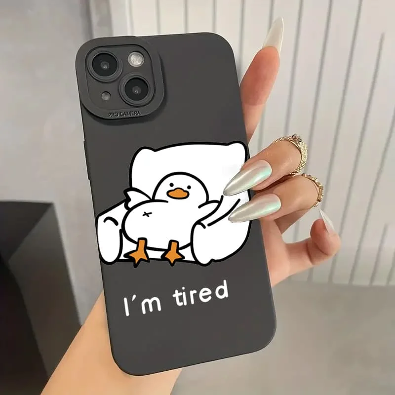 Cartoon Duck Pattern Phone Case Cover