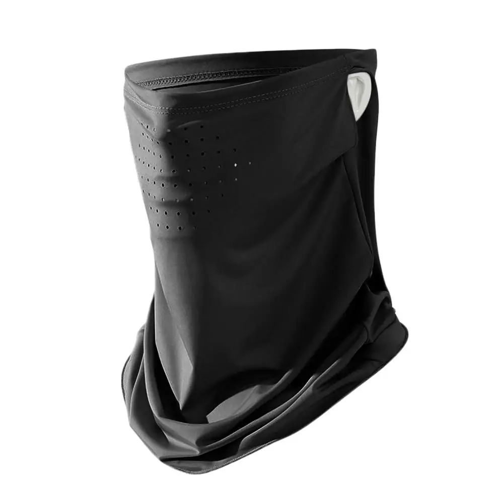 Unisex Gesichts schal atmungsaktiv Eis Seide UV Sonnenschutz maske weich einstellbar Anti Ultraviolett dünn für Sommer Outdoor-Aktivitäten – Detail 1