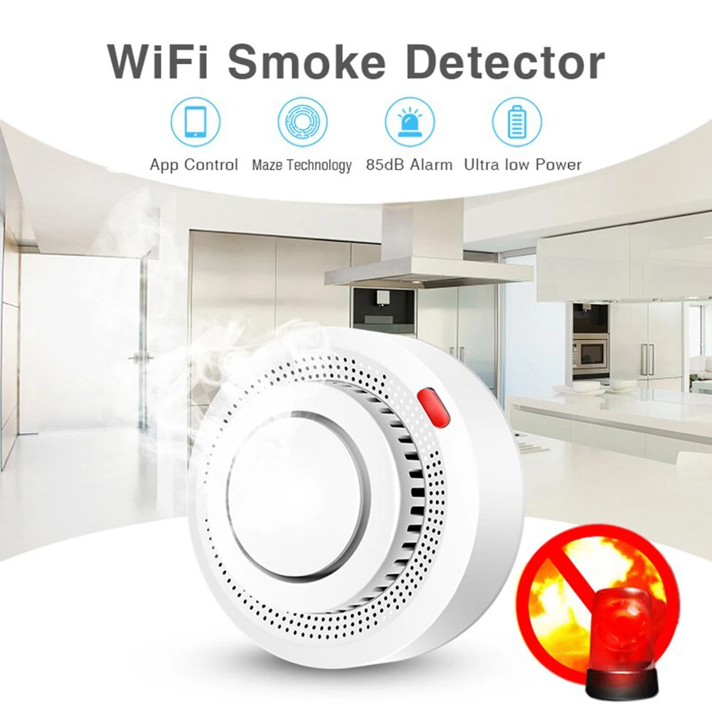

Смарт-сигнализация Tuya A600W с Wi-Fi и функцией обнаружения дыма