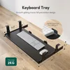 Standing Desk with Keyboard Tray, 55 × 24 Inches Electric Height Adjustable Desk, Sit Stand Up Desk, Computer Office Desk, Black 4