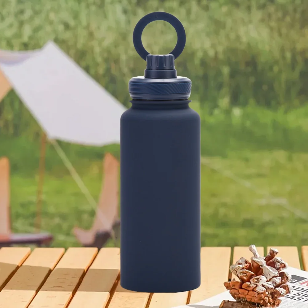 For MagSafe 1000ML Insulated Bottle Water Bottle with Rotating Phone Holder Portable Coffee Mug Vacuum Cup for Outdoor Sports view 2