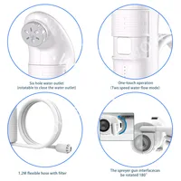 เครื่องฉีดชำระแบบพกพา 1600mAh พร้อมแรงดันน้ำ 2 ระดับ กันน้ำระดับ IPX6 ชาร์จซ้ำได้ เหมาะสำหรับการตั้งแคมป์และการเดินทาง 4