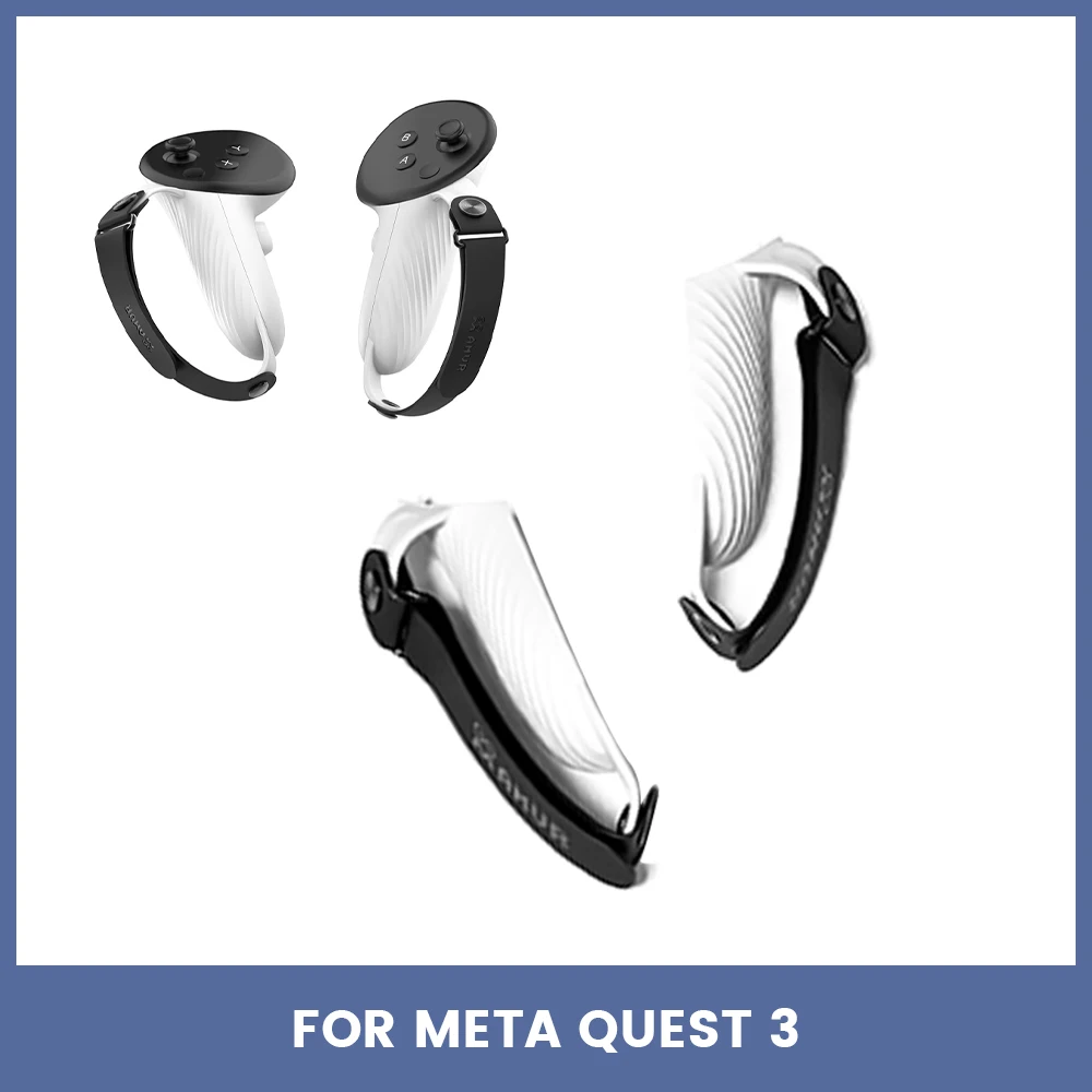 AMVR Adjustable Silicone Anti-slip Battery Cover Strap For Quest 3 Touch  Controller Grip Strap For Meta Quest 3 VR Accessories - AliExpress