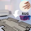 Ins Shaped Plush Carpet living room Large Area Fluffy Sofa Leisure Time Rug Bedroom Room Decor Irregular Original Art Floor Mat 1