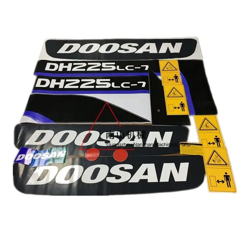 

For Doosan DH60/80/150/200/220/225/370/420-7 S0001 Excavator Full Car Sticker Whole Body Sticker