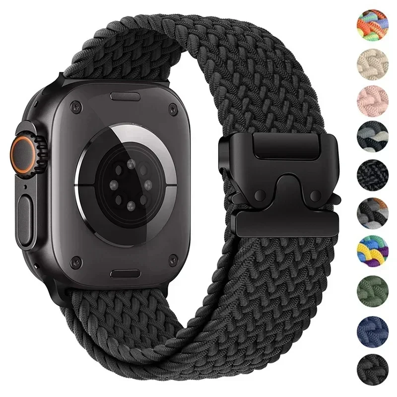 Braided Solo Loop Strap for Smartwatches - Premium Elastic Band Design