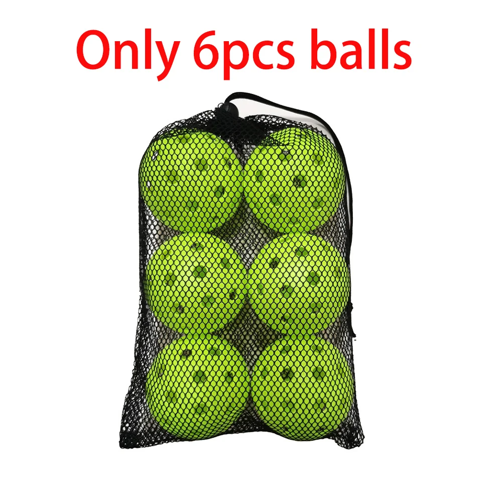 12-Pack Durable Outdoor Pickleballs - 74MM, 40 Holes, 26g