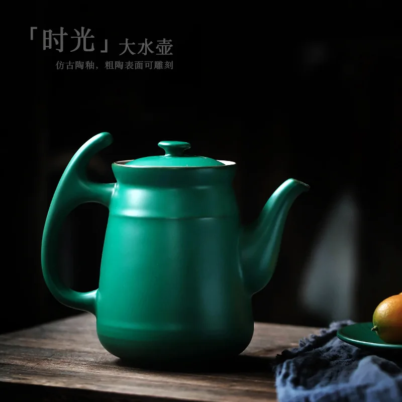 

Vintage Teapot Ceramic Large Capacity Stoneware Water Pitcher Large Single Pot Scented Tea Teapot Household Kettle
