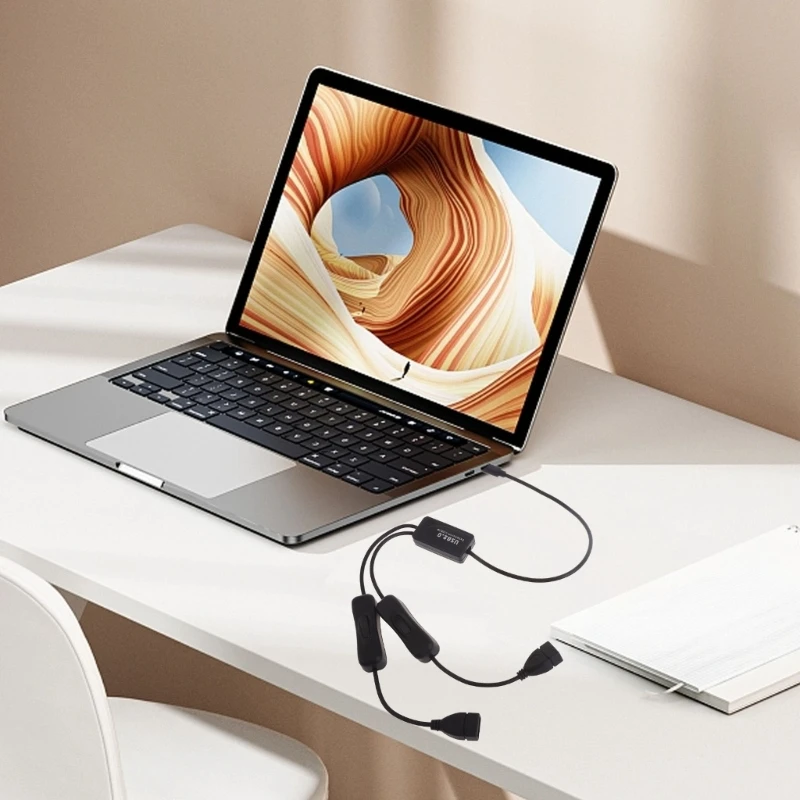 USB 3.1 Type-C OTG HUB Cable 2 in 1 USB C 3.1 Male to Female Plug Cable Hub Type-C to Double 2.0 converter cable