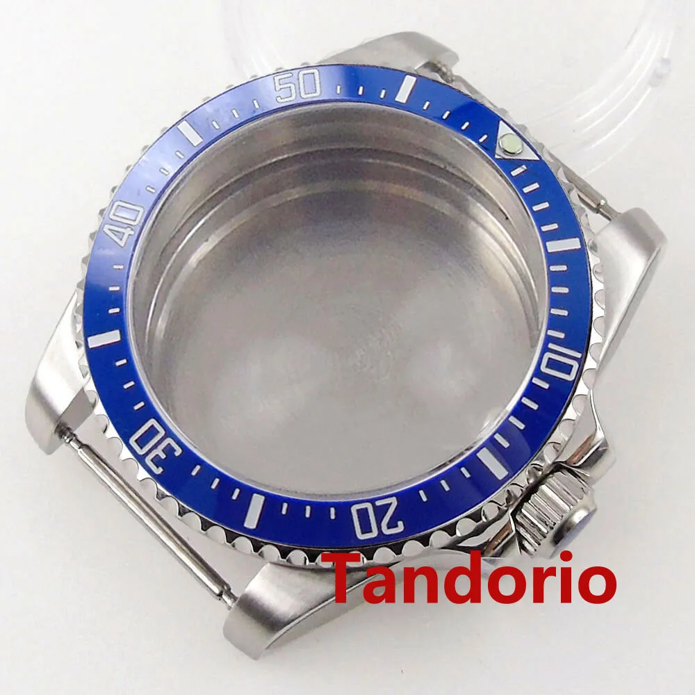 40 Mm Blau Keramik Saphirglas Zweifarbig Uhrengehäuse Passend Für NH35A