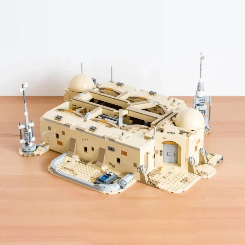 Miniso3187pcs Mos Eisley Cantinai 빌딩 블록 벽돌 모델, 남아용 75290 건설 세트와 호환 가능, 생일 선물