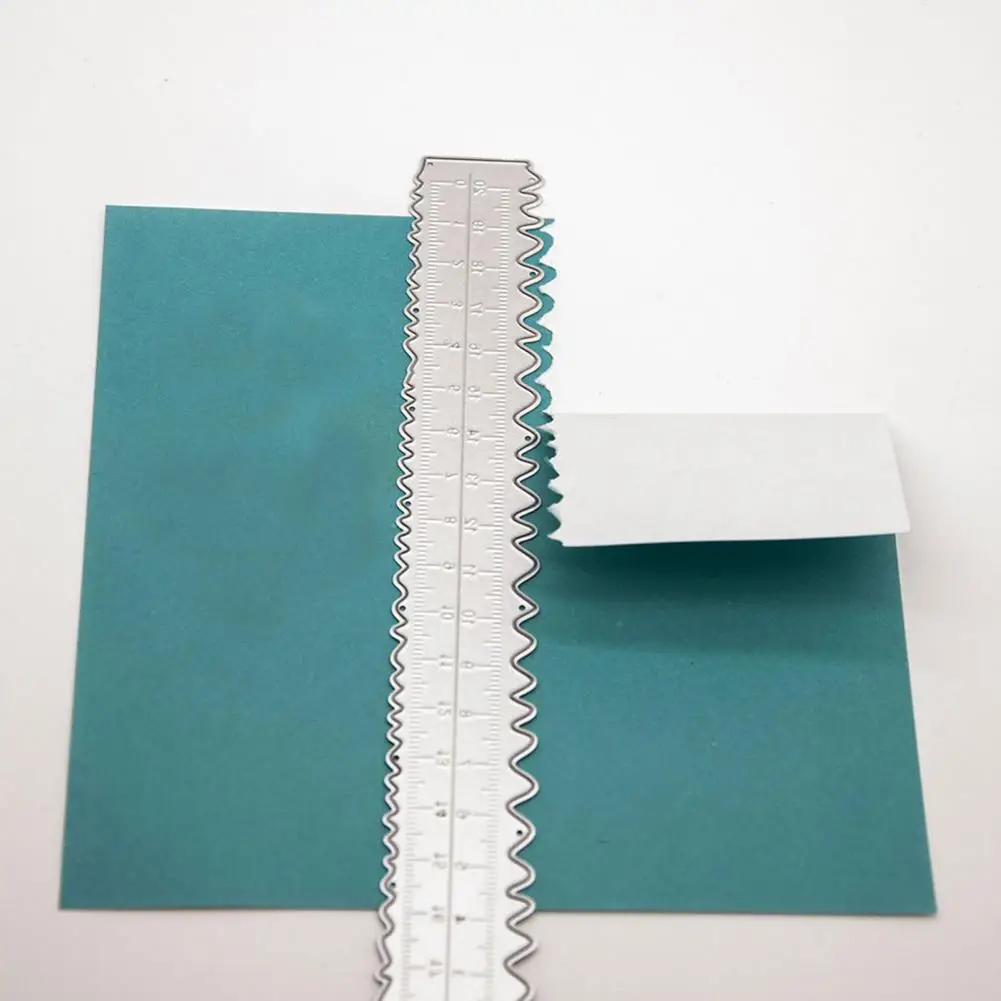 Irregular Edge Ruler Multifunctional Ruler Metal Paper Tearing Set for Diy Craft School Office Irregular for Scrapbooking