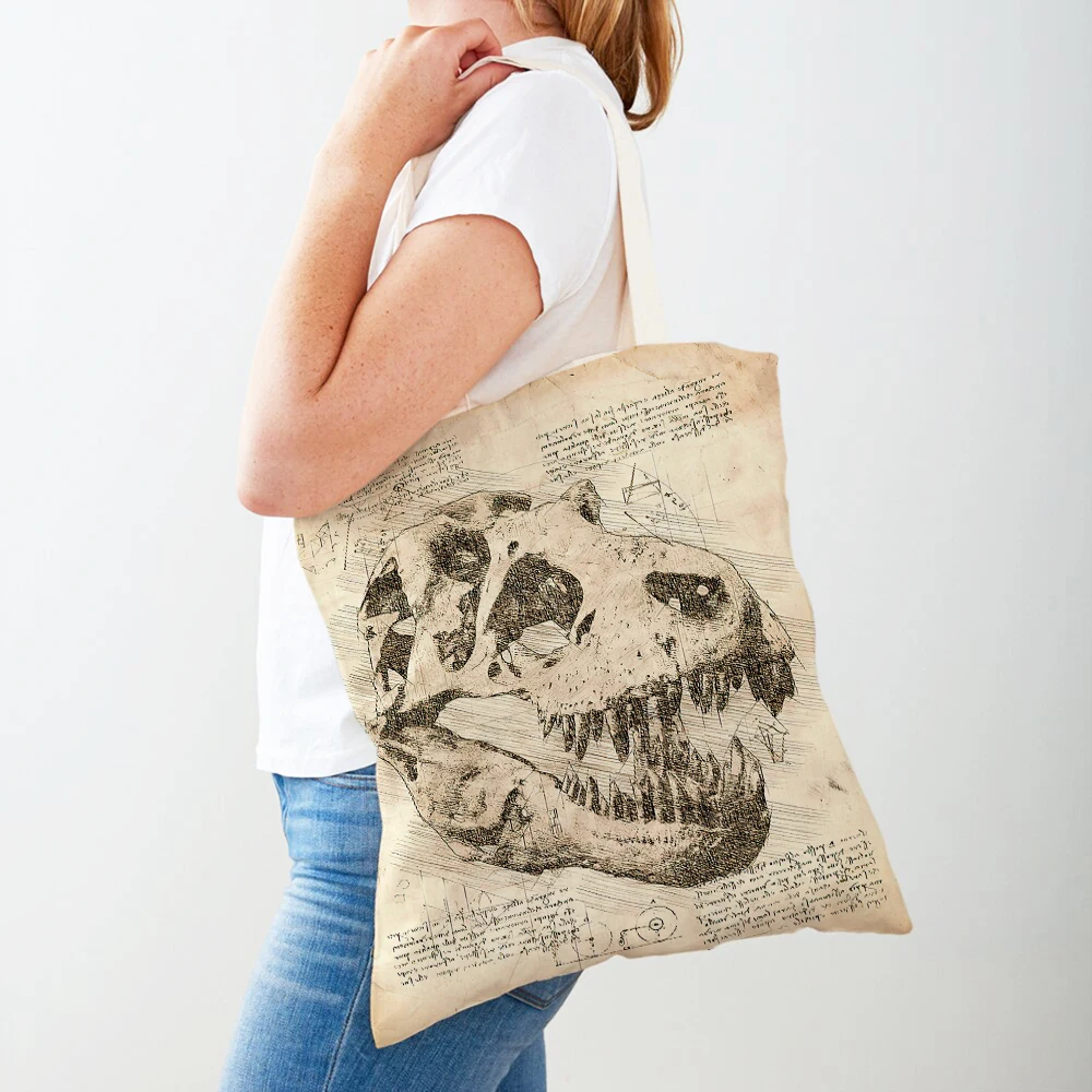 

Sketch Anatomy Physiology The Body Structure Women Shopping Bags Double Print Casual Canvas Handbag Vintage Lady Shopper Bag