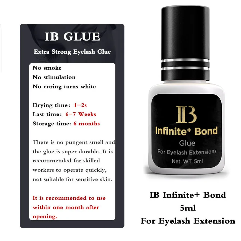 1 Bottle IBeauty Infinite+ Bond Glue For Eyelash Extension Korea  Lava Beauty Health Cola Black Cap Eyes False Makeup Tools 1 bottle sky glue eyelash extension korea 5ml black red blue cap beauty health shop makeup tools adhesive no irritation