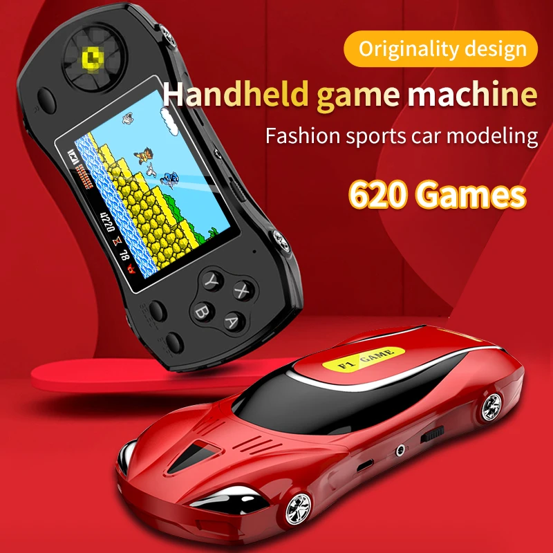 Originality Design Handheld Game Console 3.0 Inch Color LCD Game Player Built-in 620 Games 8-Bit Gamepads for Kids Gift