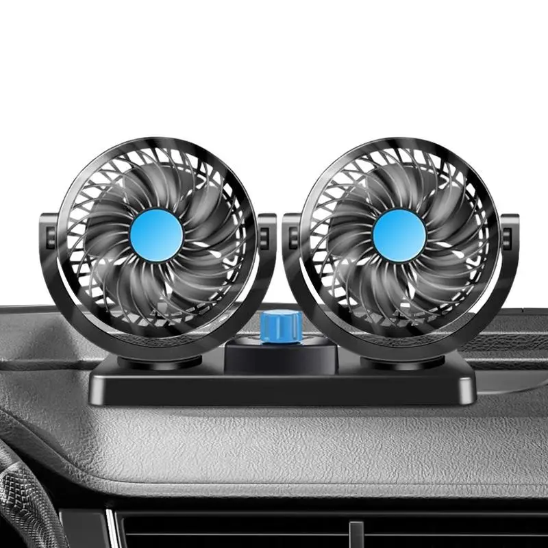 

12V/24V/USB 720 Degree All-Round Adjustable Car Auto Air Cooling Car Air Head Fan Noise Dual Car Accessories Auto Cooler