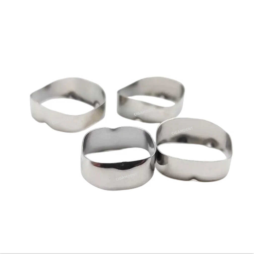 Dental Orthodontic Molar Band Plain Molar Band For 1st Molar 4Pcs/Kit