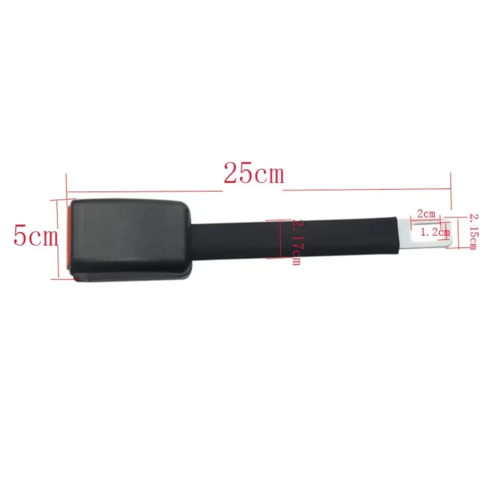 Seat Belt Extender 25cm Car Seat Belt Extender Buckle For 21mm Locking Tab Durable High Elasticity Auto Accessories Safety Adjustable