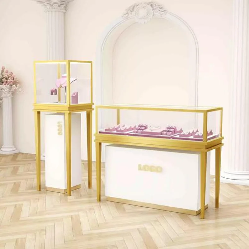 맞춤형 고급 금속 보석 진열장 및 쇼케이스 최적의 시각적 효과를 제공하는 쇼케이스 보석