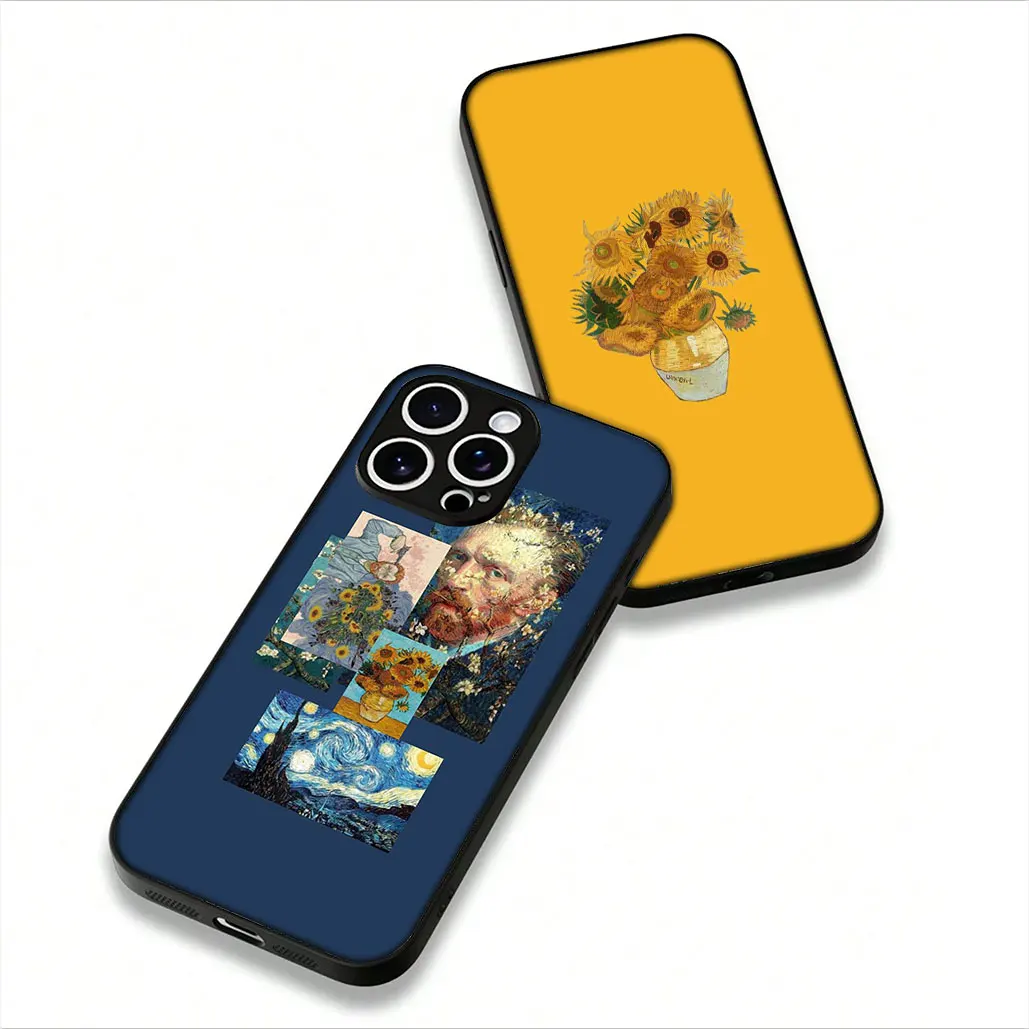 Starry Night Van Gogh Painting Phone Case - Artistic Design Protective Cover