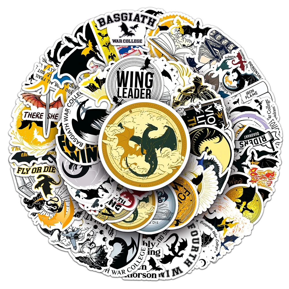 Cool Waterproof Cartoon Dragon Sticker Pack for Laptops, Luggage, and Stationery