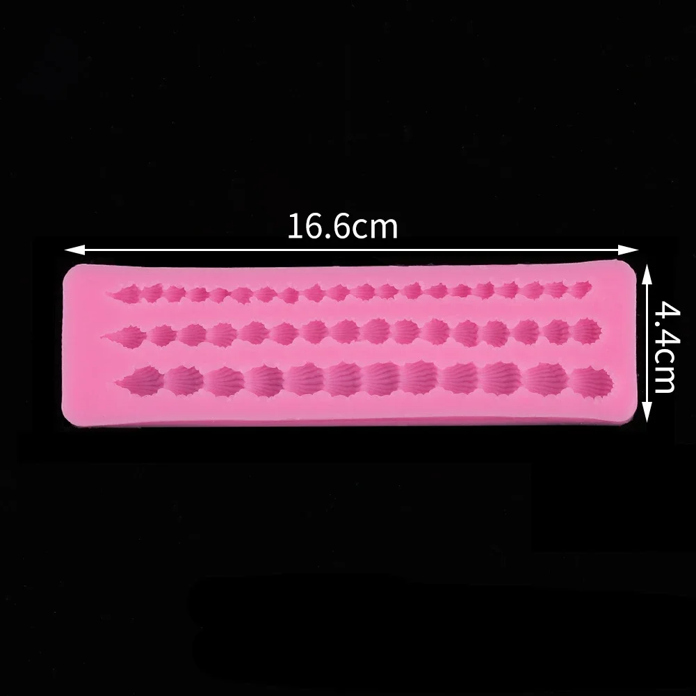 Aomily 3D Knit Rope Silicone Pearl Shell Fried Dough Twist Fondant Mould Cake Border Decorating Molds Sugar Icing Gumpaste Tools