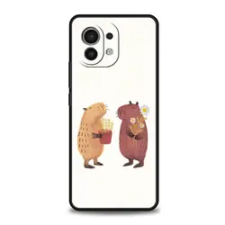 Capybara Pattern Luxury Soft Phone Case for Mi 11 Ultra (A7)