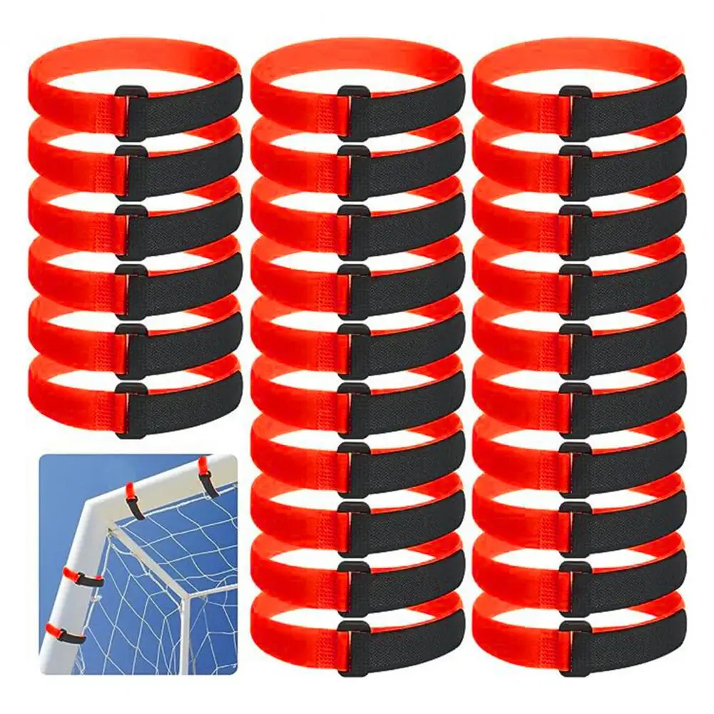 

Soccer Net Straps 50pcs Reusable Soccer Goal Net Attachment Straps with Fastener Tape Compact Portable Installation for Easy