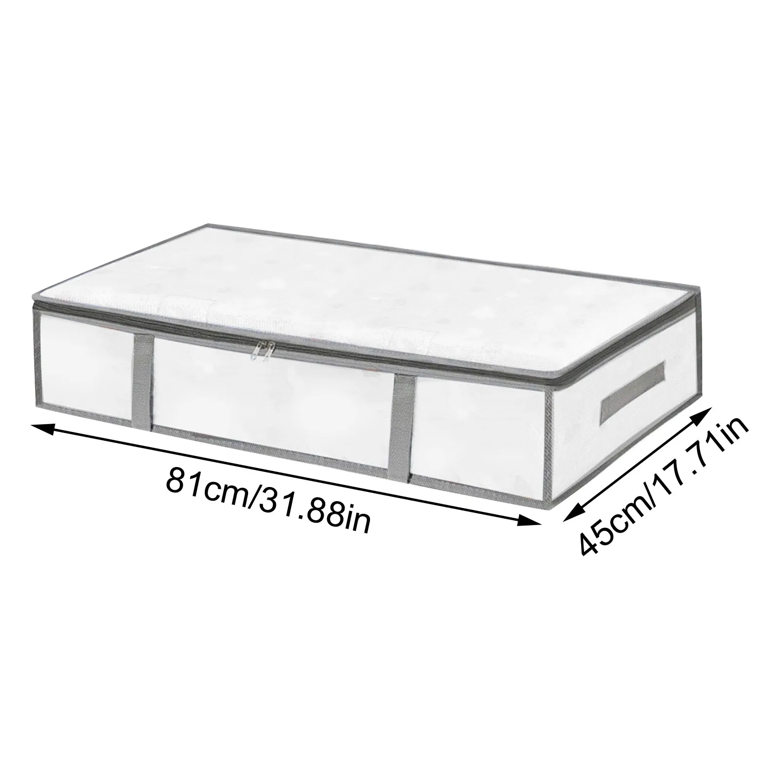 4/8pcs Under Bed Storage Boxes Plastic Storage Box Closet Organizers And Clothing Storage Bags With Premium Transparent Plastic 3