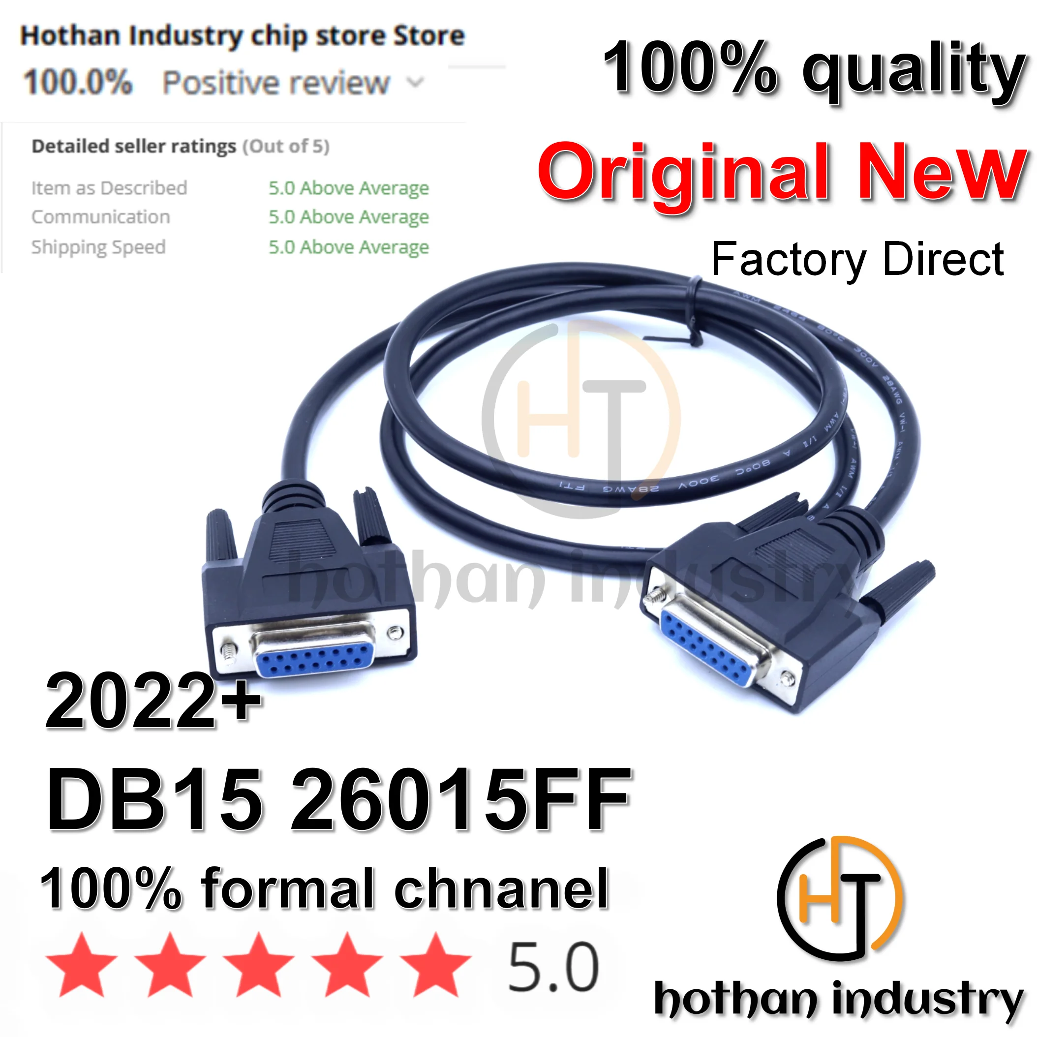 

【1pcs】Industrial DB15 Connection Cable Male To Male to Female 15-pin Data Cable 2 Rows Of 15-pin Serial Parallel Port Cable