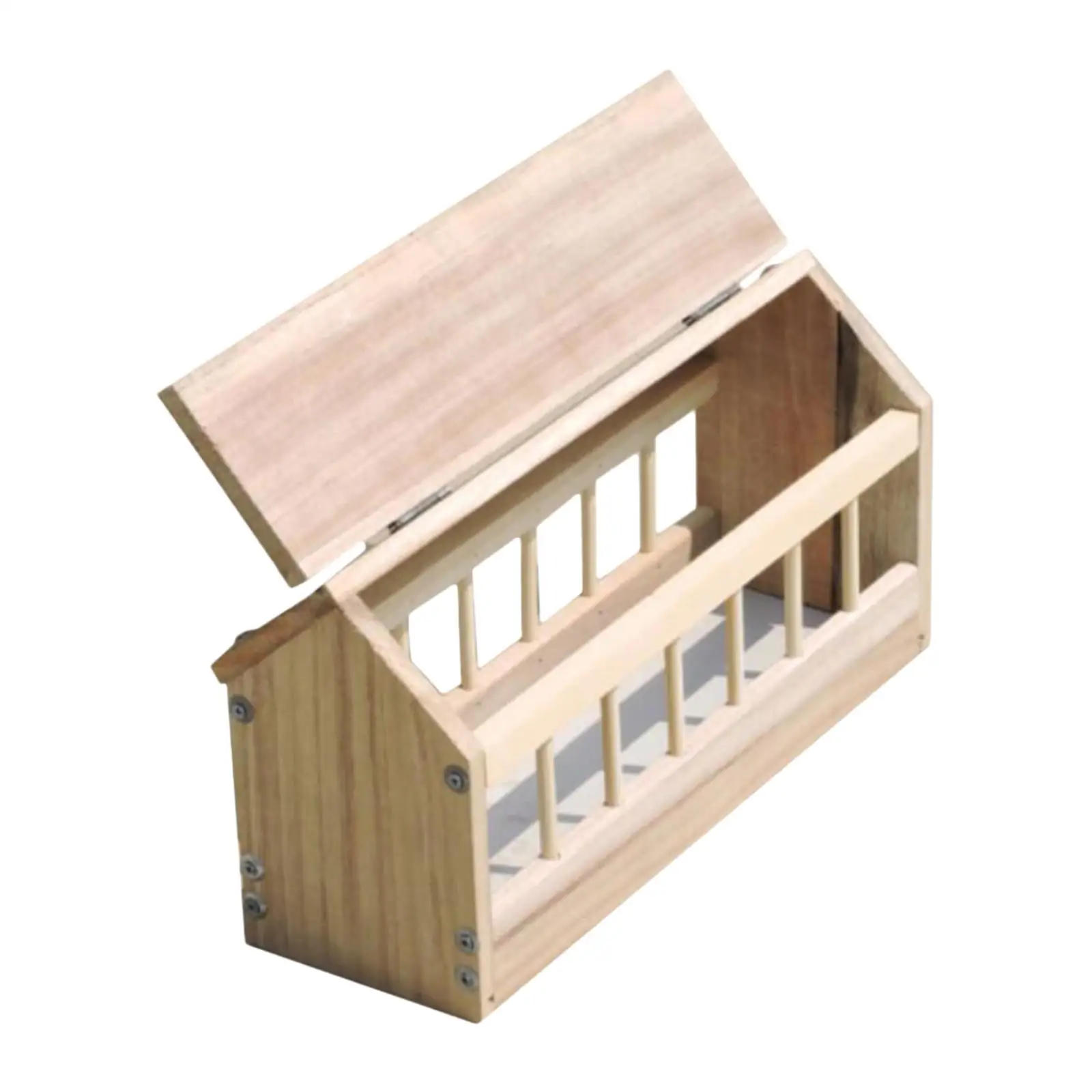 40cm Wooden Pigeon Feeder Trough Food Dispenser House Design Pigeon Supplie Poultry Trough Dish Bird Feeder for