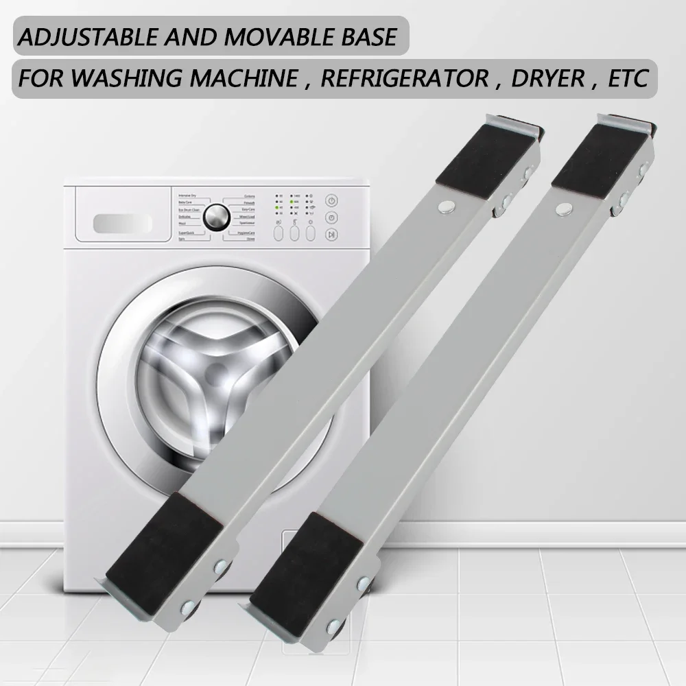 

Adjustable Universal Washing Machine Stand Refrigerator Base Mount 24 Wheel Mobile Roller Bracket Multifunctional Dryer Holder