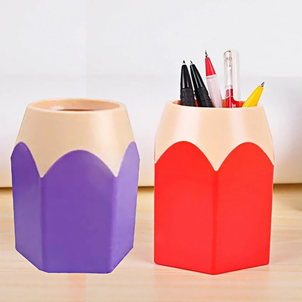 Pencil Holder 1pc Creative Cute Pencil Holder Stylish Desktop Storage Pen Holder Pen Styling Organizer Container Classroom Home Office Desk