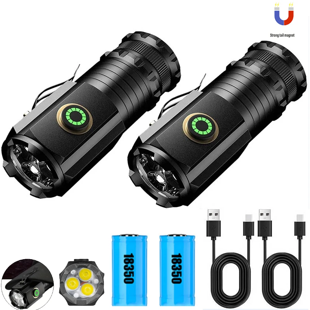 

Strong Light Silicone Headlights Led Lights USB Charging Night Running Lights Rechargeable Powerful Flashlight For Trekking Hand
