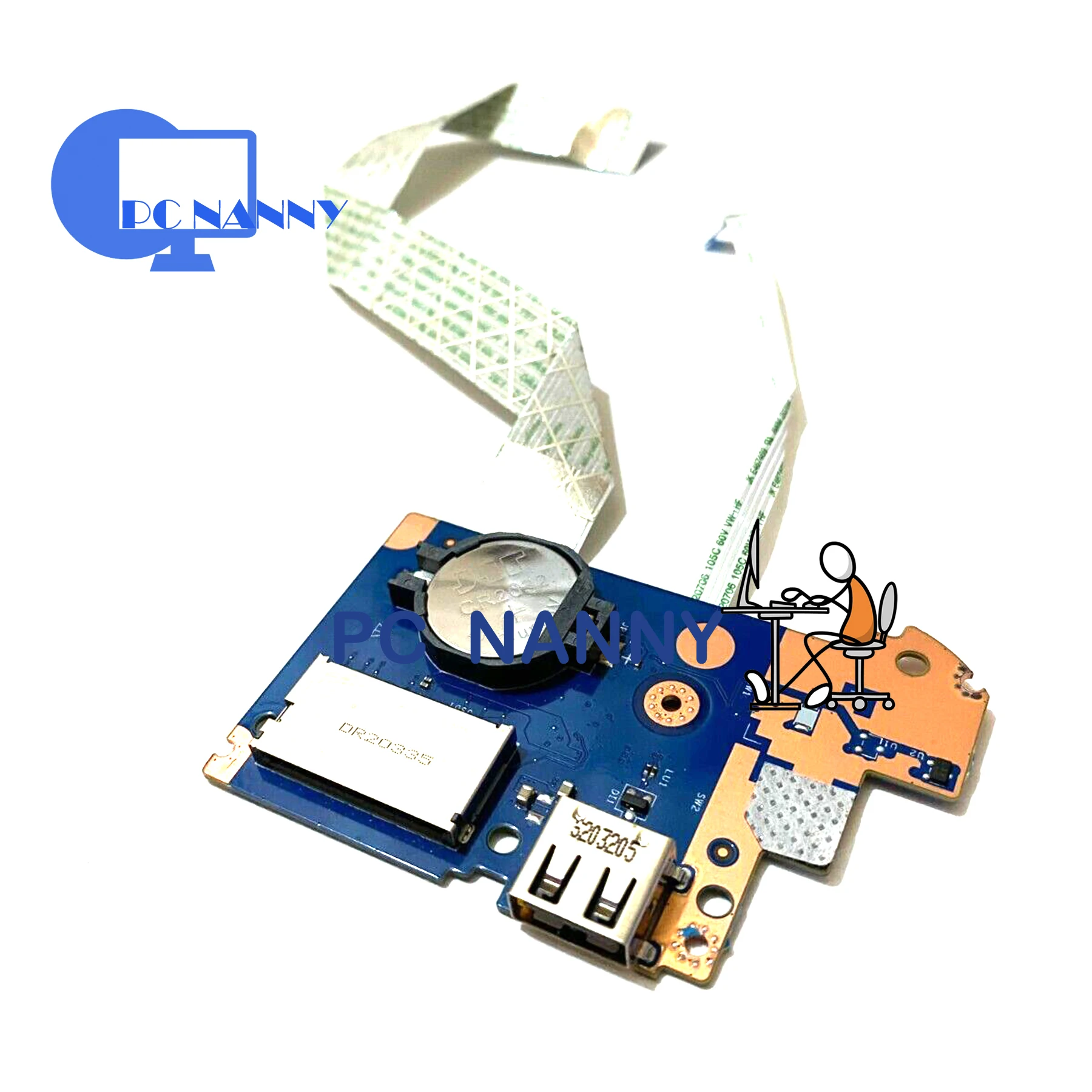 

PCNANNY FOR Dell Inspiron 3505 3501 card reader USB port board and cable LS-G718P