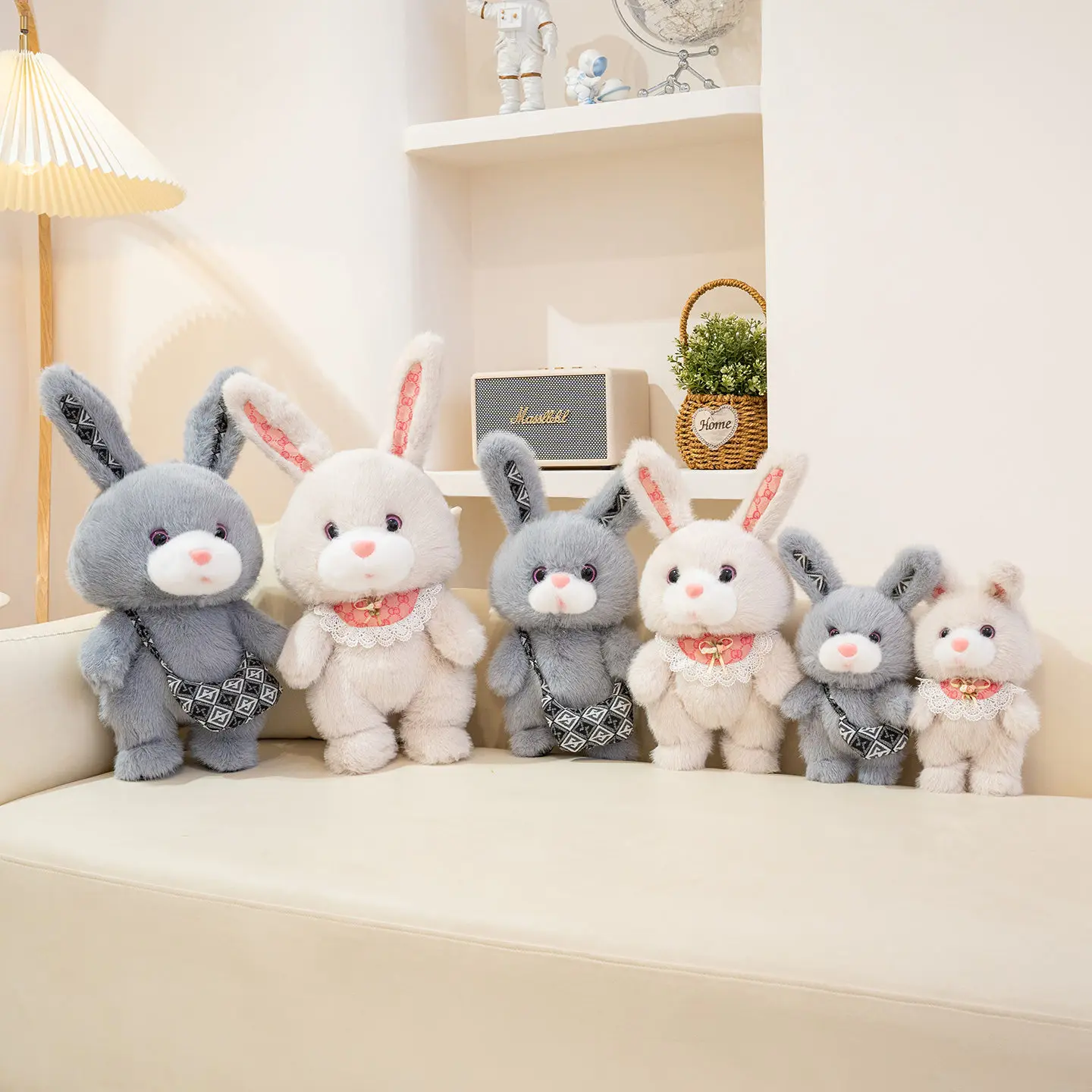 Hot Rabbit Plush Toy Cartoon Stuffed Animal And Hobby Pillow Bed Sofa Back Cushion Kawaii Room Decor Kids Birthday Gift