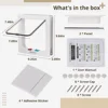 Cat Door Flap 4 Way Locking Cat Door For Interior Exterior Doors Large Pet Door For Cats Small Dogs Outer Size 9.84 x 9.25in 5