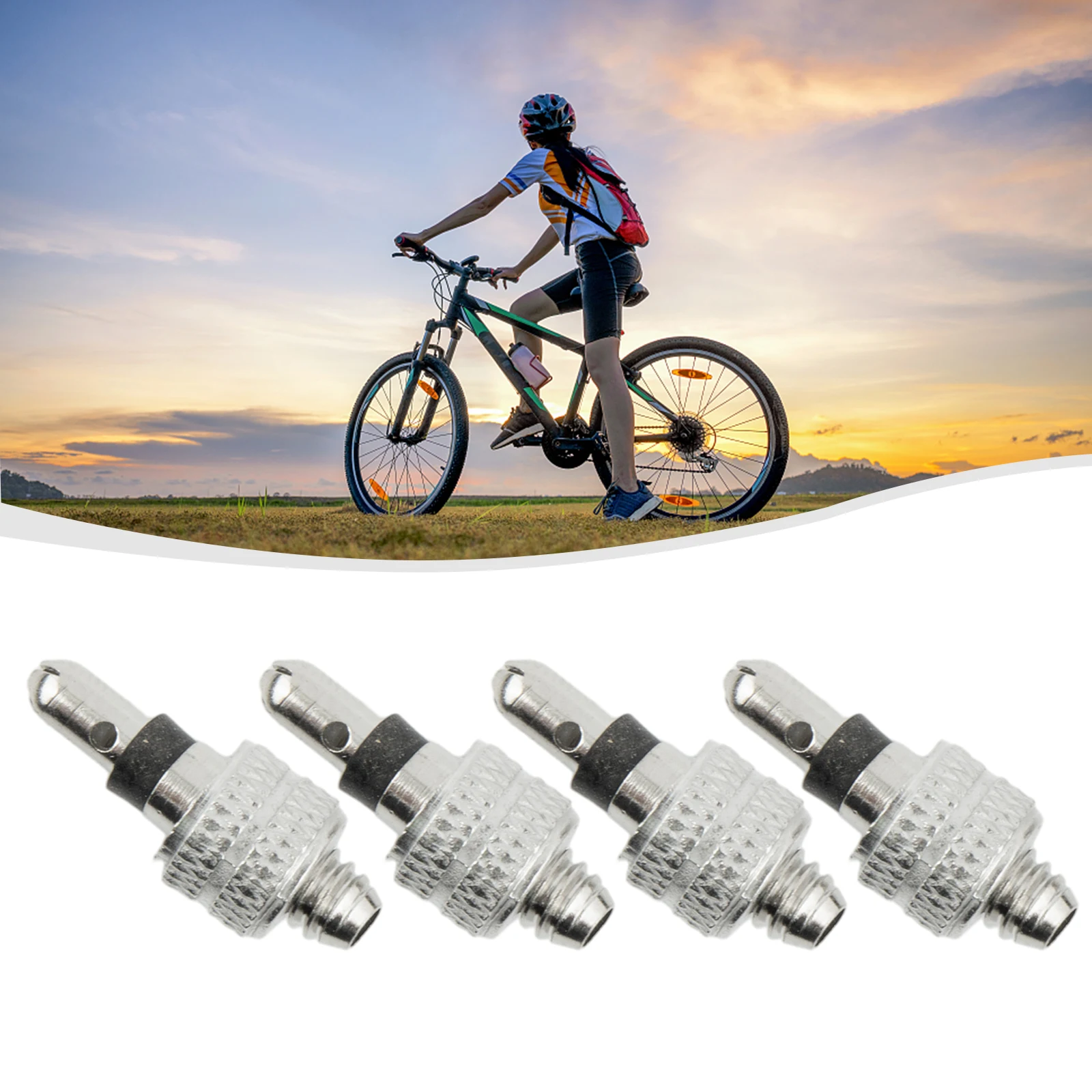 Fahrradteile 4 x Fahrradventil ca. 4 g Fahrradwartung Fahrradwerkzeuge Dunlop Ventil Deutschland Ersatzset 2023 – Detail 1