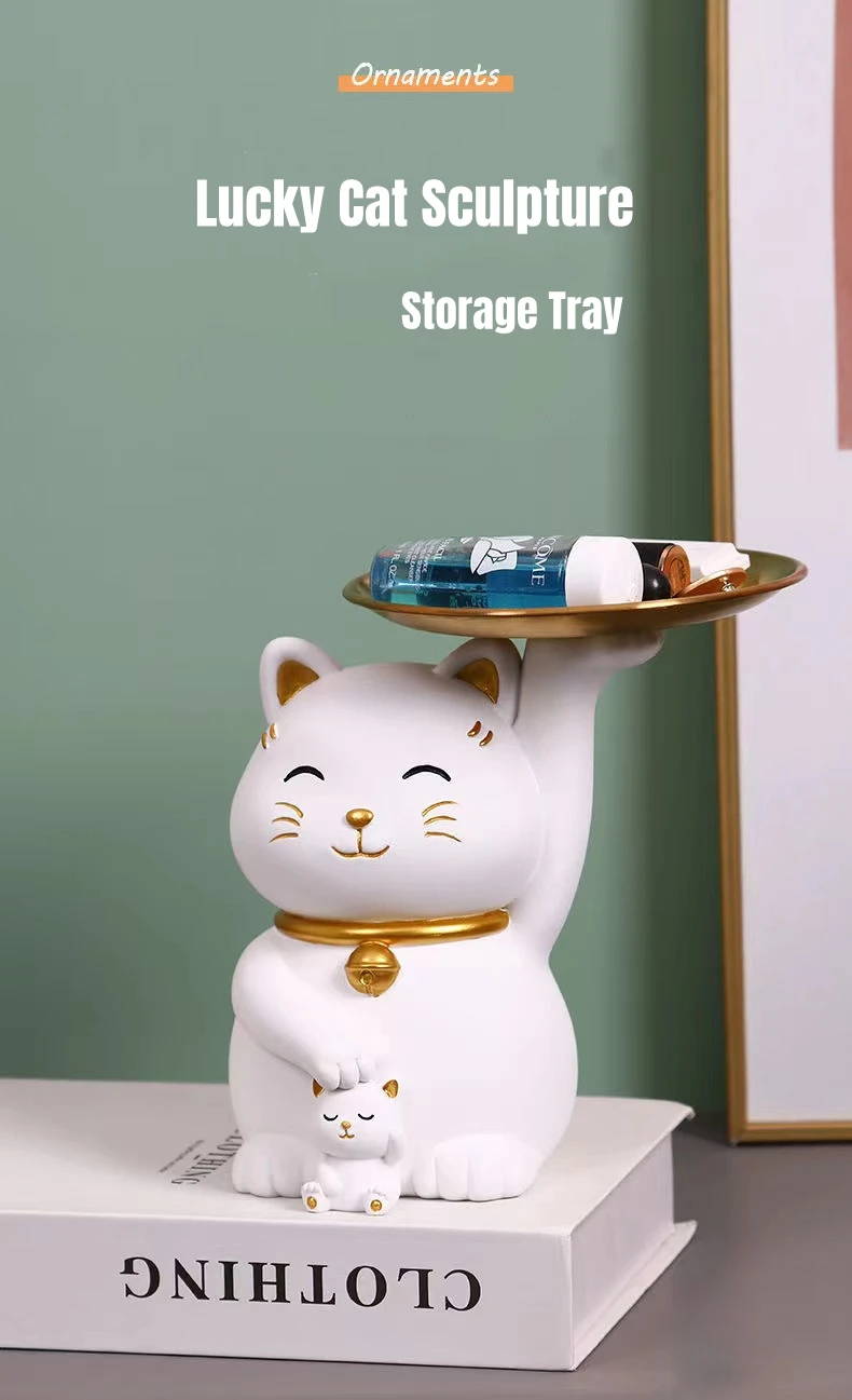 Laughing Cat Key Holder with Crown - Adorable & Functional Cat Figure –  Meowgicians™