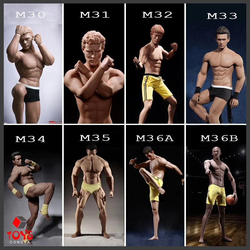 Phicen 1/6 Scala Corpo Maschile Super Flessibile Senza Cuciture – Muscolatura Realistica PL2016-M33, Altezza 30 Cm, Tonalità Pelle Neutra Per Action Figure (Testa Non Inclusa)