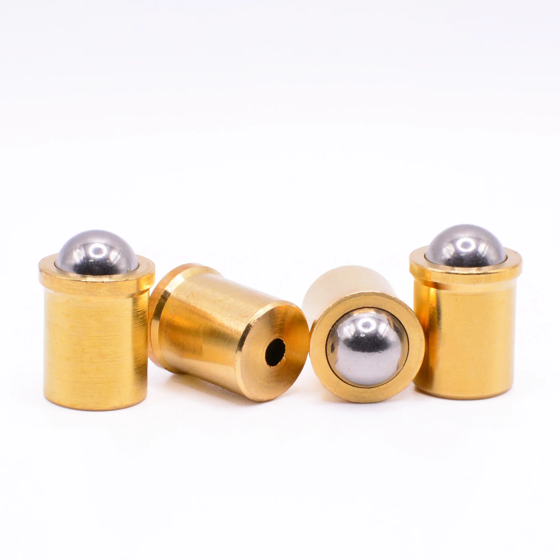 1-50pcs Brass Ball Plungers 2/3/4/5/6/8/10/12/13/16mm Press 304 Stainless Steel Spring Plunger Straight Push Fit Ball Plunger