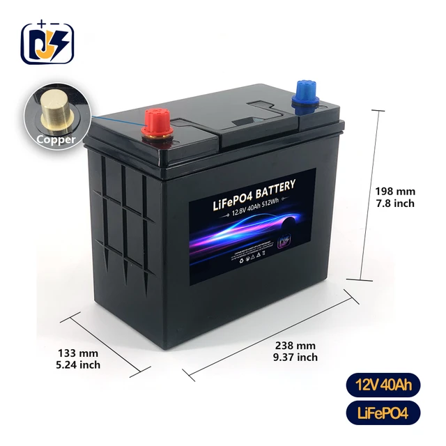 Batterie Lithium 12V 40Ah - LiFe (LiFePO4) - PowerBrick®