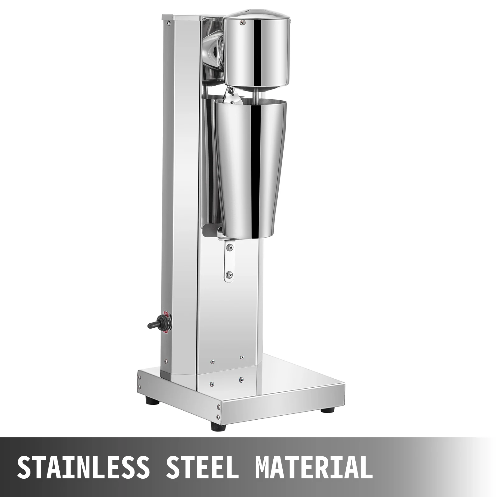 VEVOR Milkshake Maker Kit Stainless Steel Electric 180W Single Head 800ml Cup Silver Milkshake Maker Machine 2 Speed Adjustable 3