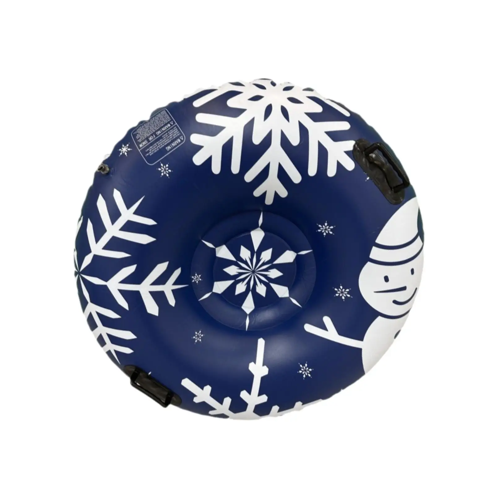 Inflatable Snow Tube Cold Resistant 120cm Dia Winter Snow Sledding Toy for Games